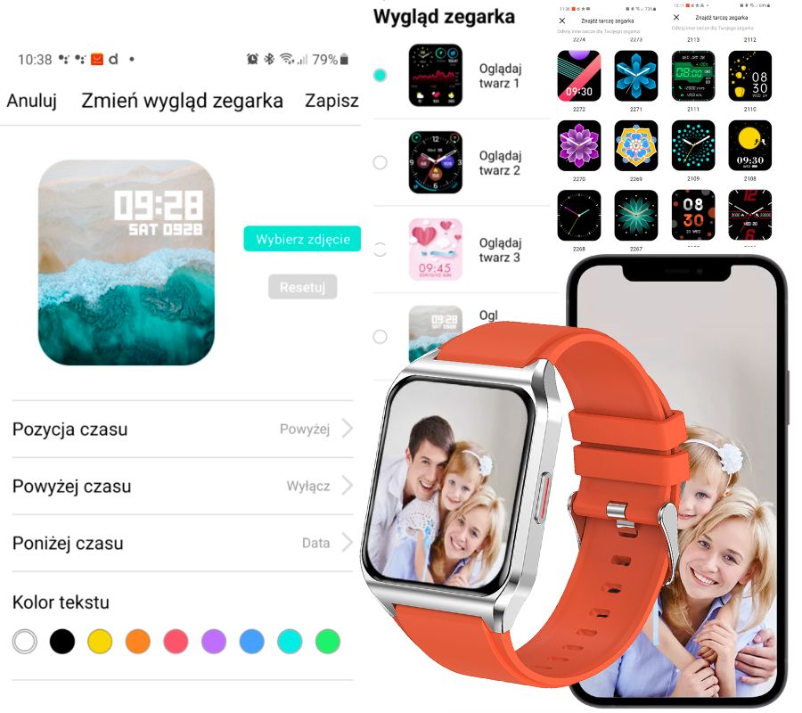 Smartwatch Rubicon RNCE89-3 Złoto-Różowy – zdjęcie 8