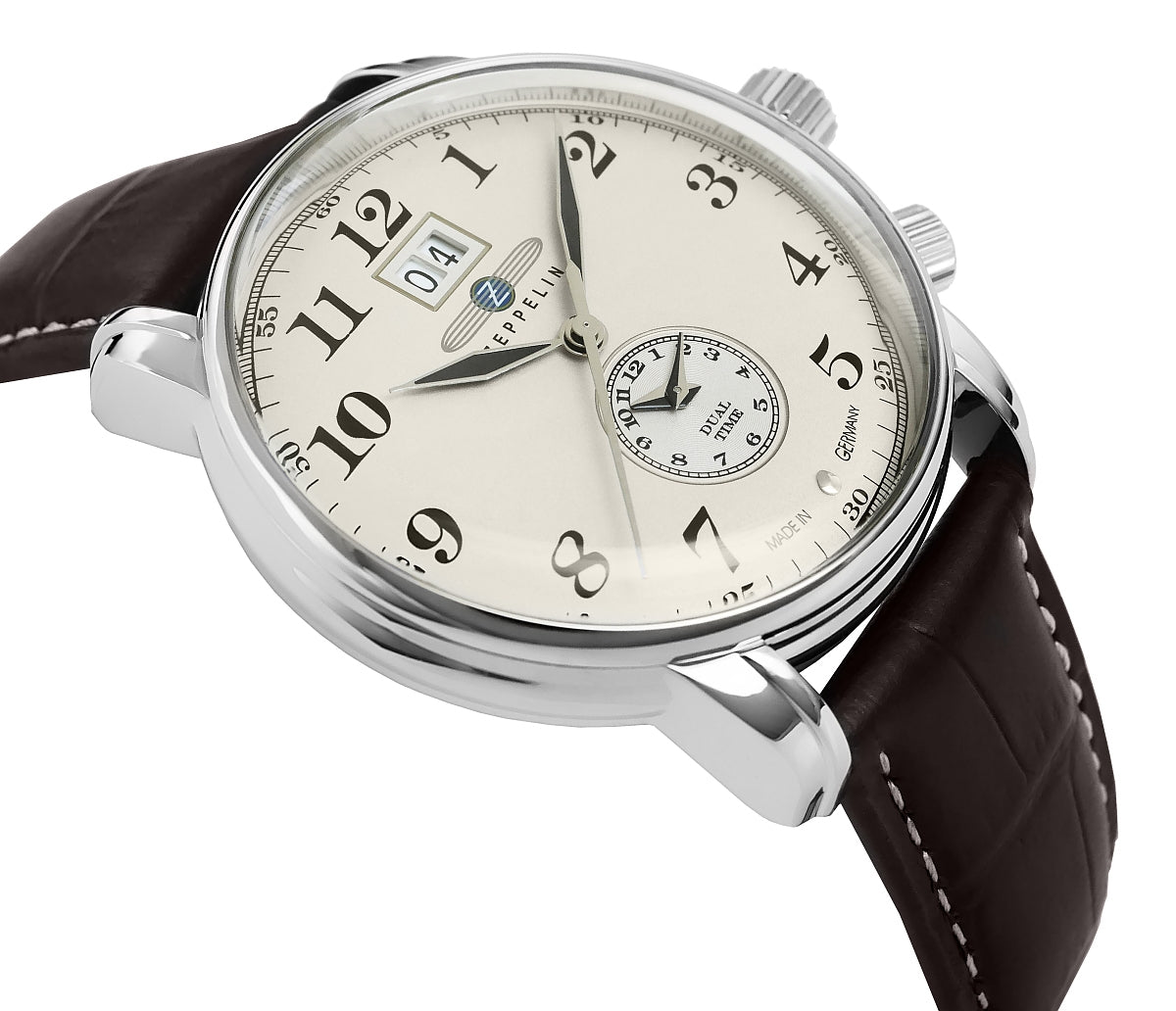 Zegarek Męski ZEPPELIN LZ127 Graf Zeppelin Dual Time 7644-5 + BOX – zdjęcie 5