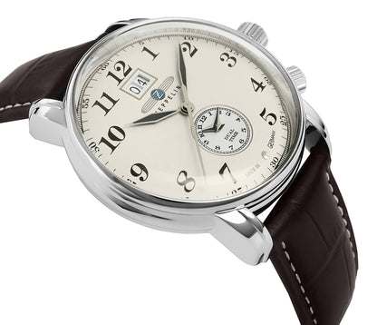 Zegarek Męski ZEPPELIN LZ127 Graf Zeppelin Dual Time 7644-5 + BOX – zdjęcie 5