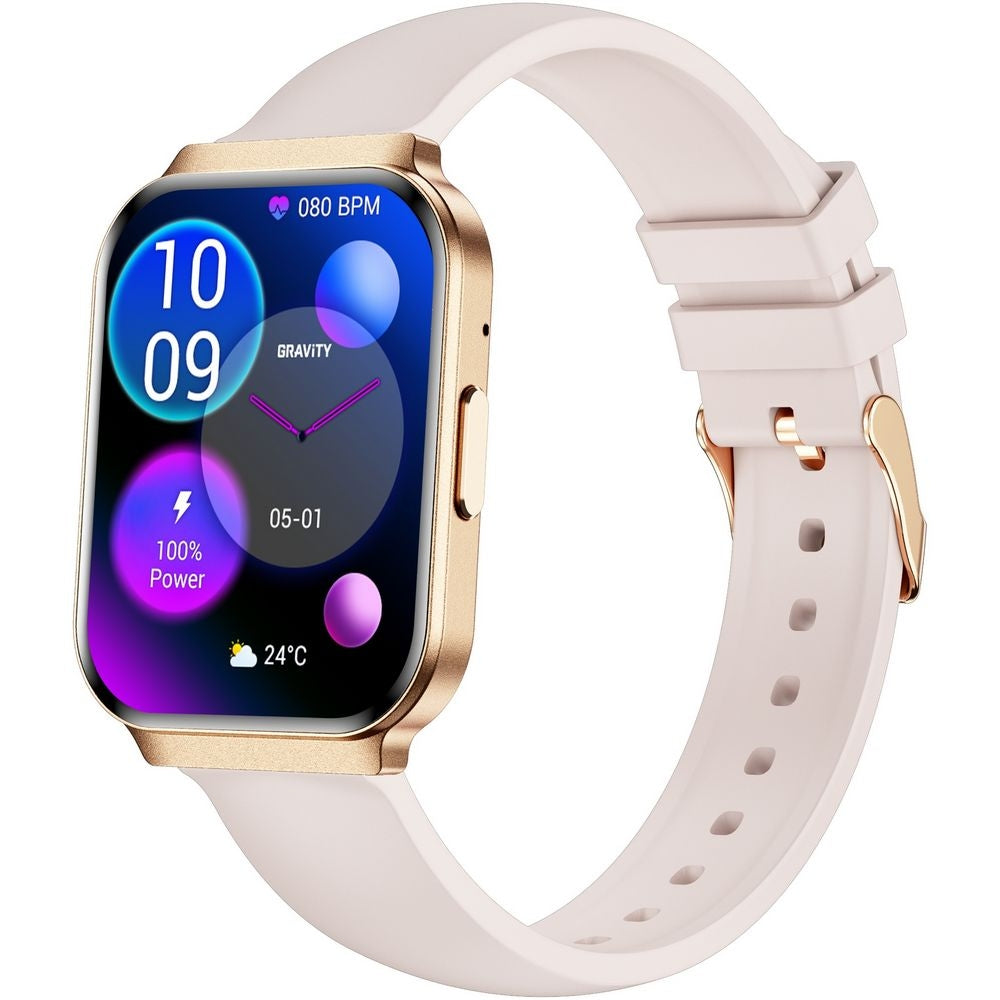 Smartwatch Gravity Różowe Złoto Pasek + Bransoleta GT44-2 – zdjęcie 5