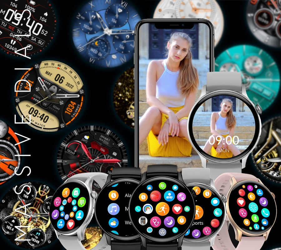 Smartwatch Damski RUBICON RNCF10 Rose Gold/Pink SMARUB239 – zdjęcie 5