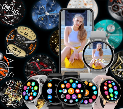 Smartwatch Damski RUBICON RNCF10 Rose Gold/Pink SMARUB239 – zdjęcie 5