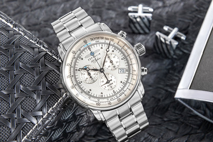Zegarek Męski ZEPPELIN 100 Jahre Chronograph 7680MB-1 + BOX – zdjęcie 5