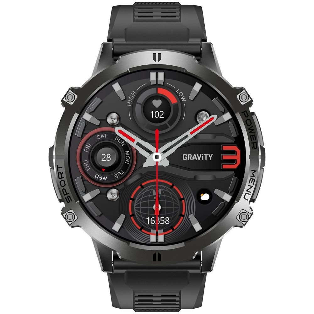 Smartwatch Gravity Czarny Pasek + Bransoleta GT42-1 – zdjęcie 5