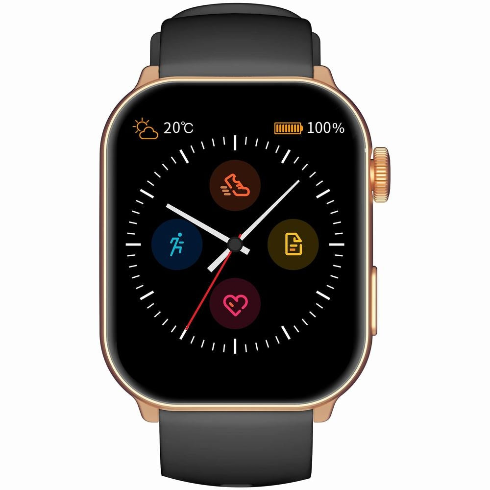 Smartwatch Damski GRAVITY GT28-5 Pasek + Bransoleta Różowe złoto Czarny – zdjęcie 5