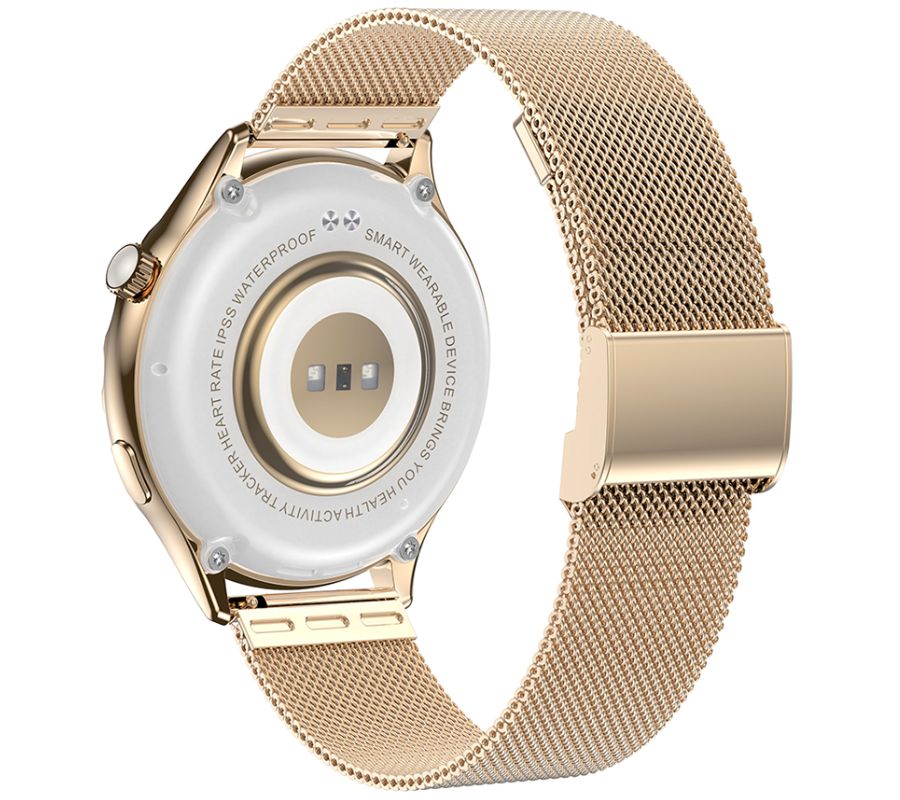 Smartwatch Damski Rubicon RNCF02-2 Złoty + Pasek Różowy – zdjęcie 5