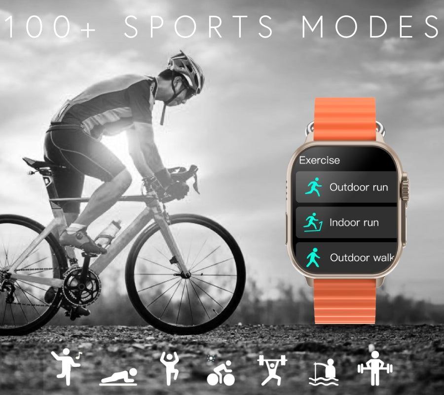 Smartwatch Męski RUBICON RNCF17 Tytan/Orange SMARUB269 – zdjęcie 5