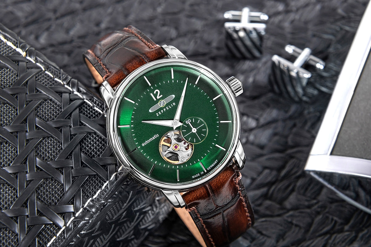 Zegarek Męski ZEPPELIN LZ120 Open Heart Automatic 8166-4 + BOX – zdjęcie 5