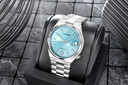 Zegarek Męski CITIZEN Tsuyosa Sapphire Mechanical NJ0151-88M + BOX – zdjęcie 5