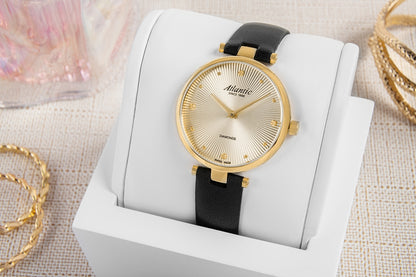 Zegarek Damski Atlantic Royal Diamonds 29044.45.37 + BOX – zdjęcie 5
