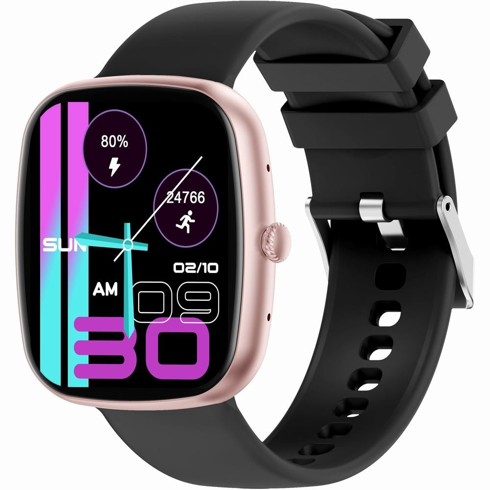 Smartwatch Damski GRAVITY GT18-1 Różowy Pasek Silikonowy + Czarny Pasek – zdjęcie 5