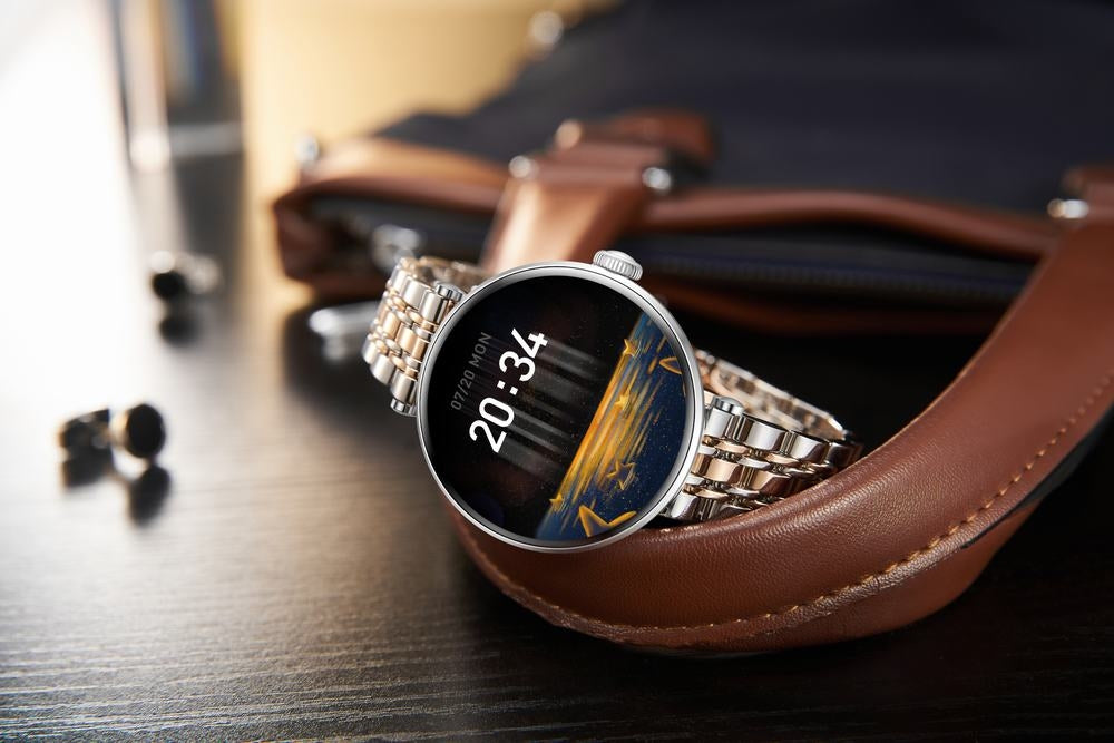 Smartwatch Gravity Srebrno Różowe Złoto Czarny 2 Paski GT26-5 – zdjęcie 5