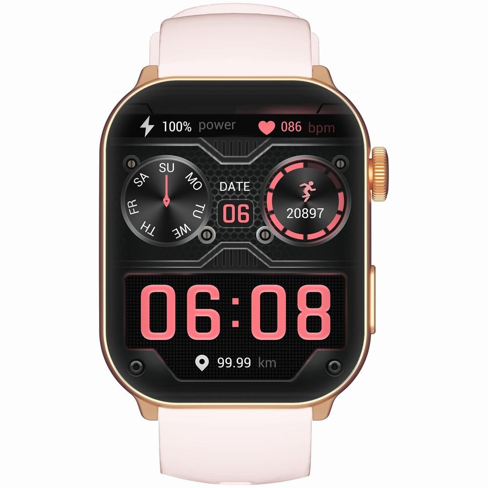 Smartwatch Damski GRAVITY GT28-6 Pasek + Bransoleta Różowe złoto Różowy – zdjęcie 5