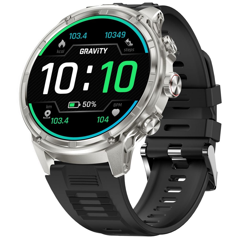 Smartwatch Gravity Srebrny Pasek + Bransoleta GT41-3 – zdjęcie 5