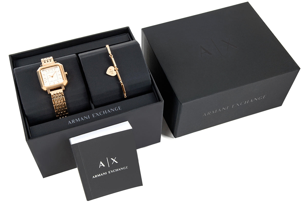 Zegarek Damski + Bransoletka ARMANI EXCHANGE AX7164SET + BOX – zdjęcie 5