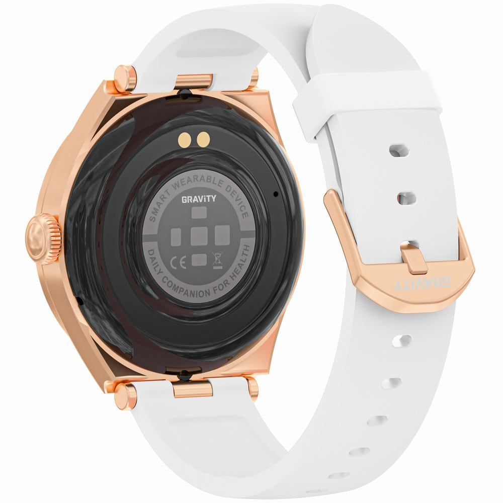 Smartwatch Gravity Różowe Złoto Biały GT25-4 – zdjęcie 5