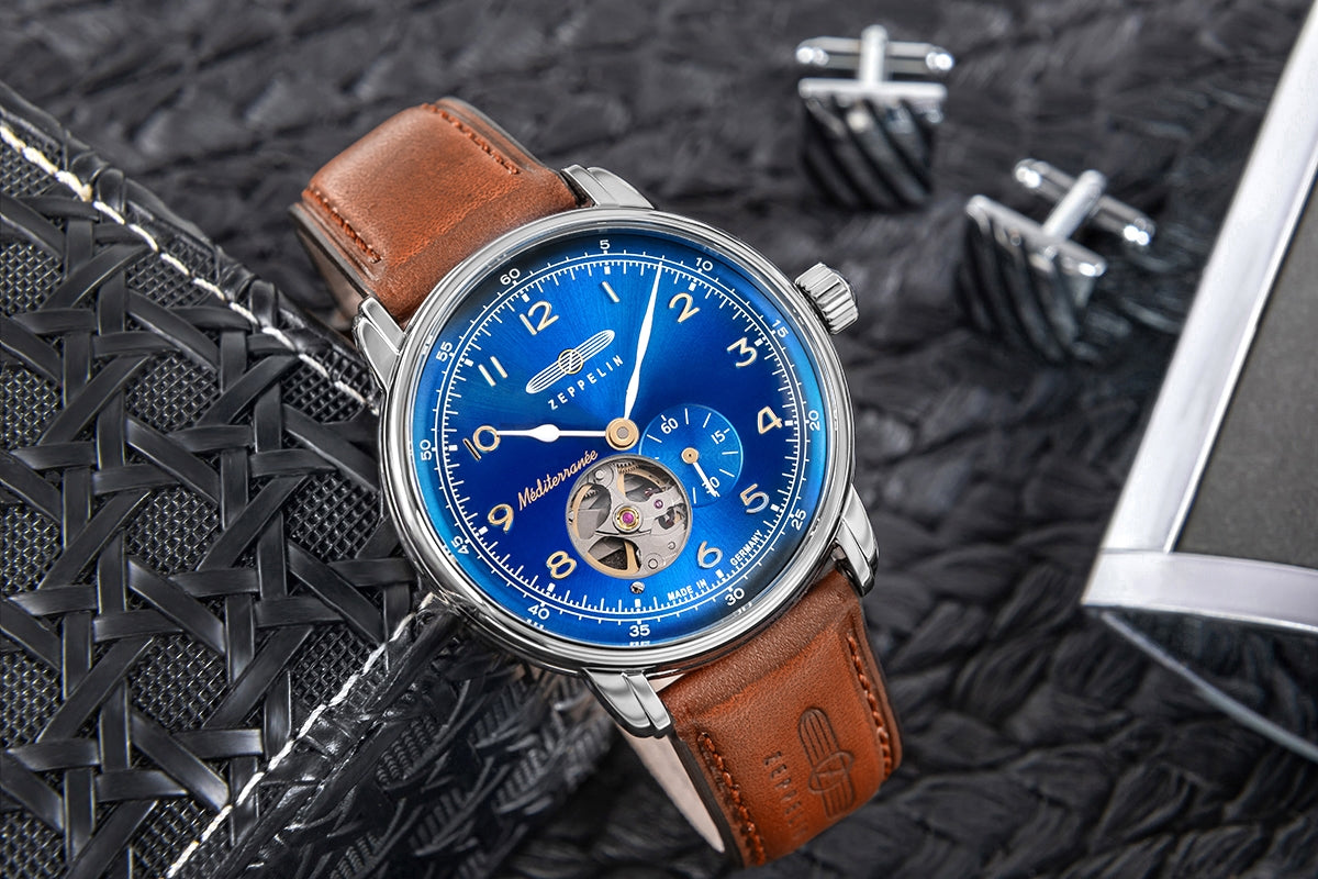 Zegarek Męski ZEPPELIN Méditerranée Open Heart Automatic 9666-3 + BOX – zdjęcie 5