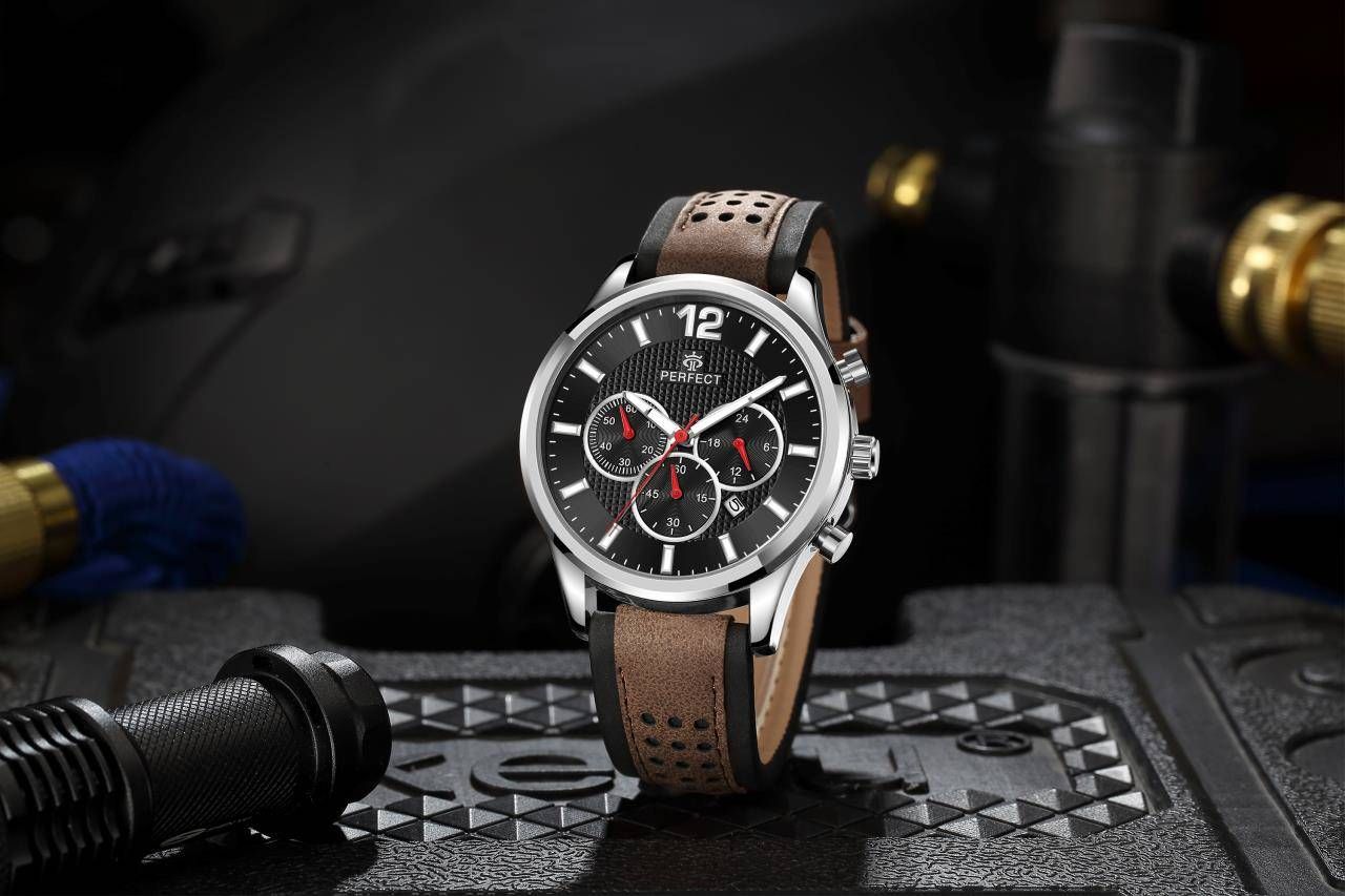 Zegarek Męski Perfect Chronograf CH01L-05 + Box – zdjęcie 2
