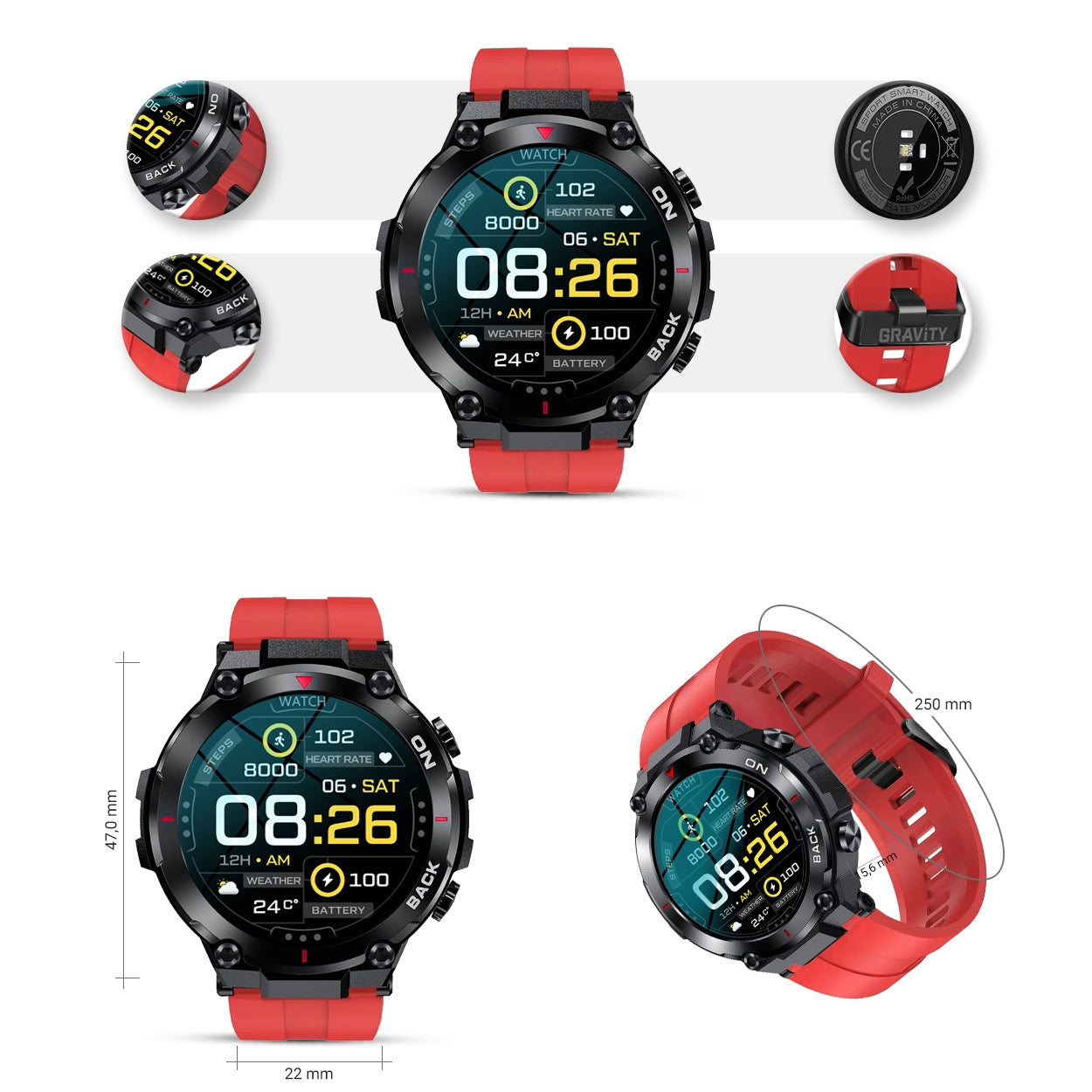 Smartwatch Gravity GT8-5 – zdjęcie 8