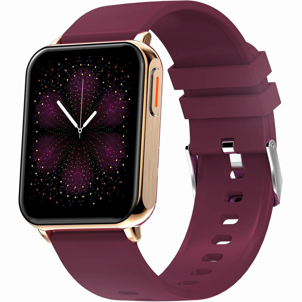 Smartwatch Gravity Różowe Złoto Bordowy 2 Paski GT17-6 – zdjęcie 6