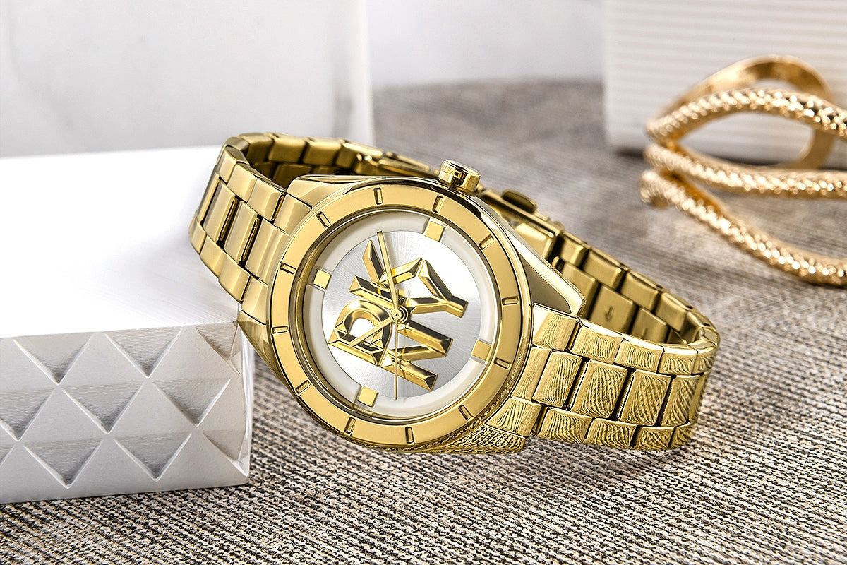 Zegarek Damski DKNY Chambers Midi Gold DK1L016M0065 + BOX – zdjęcie 6
