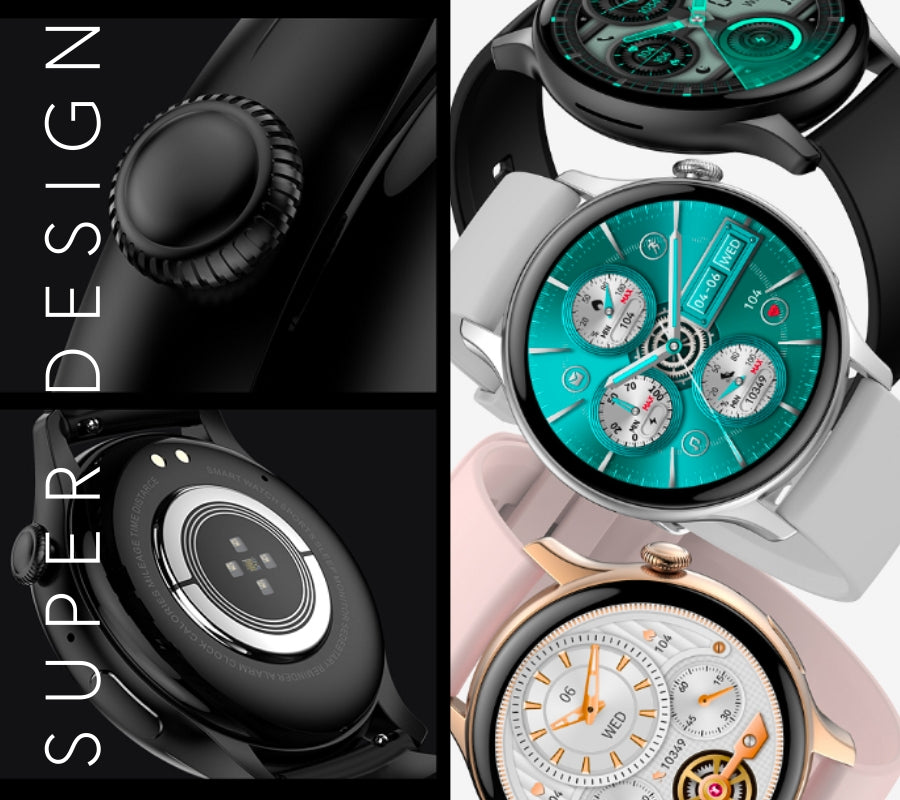 Smartwatch Damski RUBICON RNCF10 Rose Gold/Pink SMARUB239 – zdjęcie 6