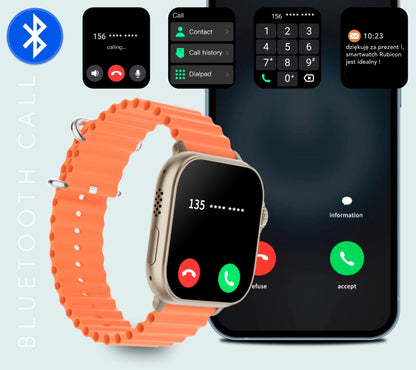 Smartwatch Męski RUBICON RNCF17 Tytan/Black SMARUB268 – zdjęcie 6
