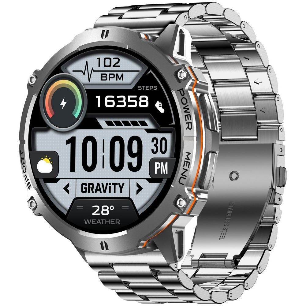 Smartwatch Gravity Grafitowy Pasek + Bransoleta GT42-3 – zdjęcie 6