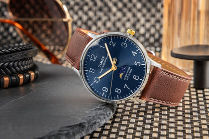 Zegarek Męski TIMEX Waterbury Classic Moon Phase TW2W75600 + BOX – zdjęcie 6