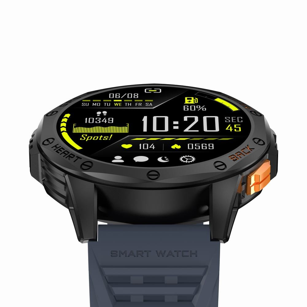 Smartwatch Męski GRAVITY GPS GT24-1 Czarny Pasek Silikonowy + Granatowy – zdjęcie 6