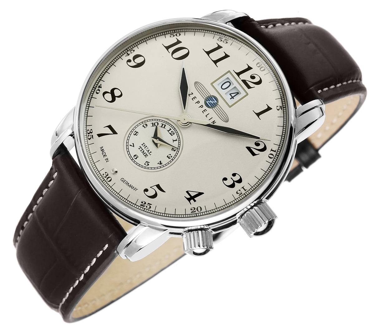 Zegarek Męski ZEPPELIN LZ127 Graf Zeppelin Dual Time 7644-5 + BOX – zdjęcie 6