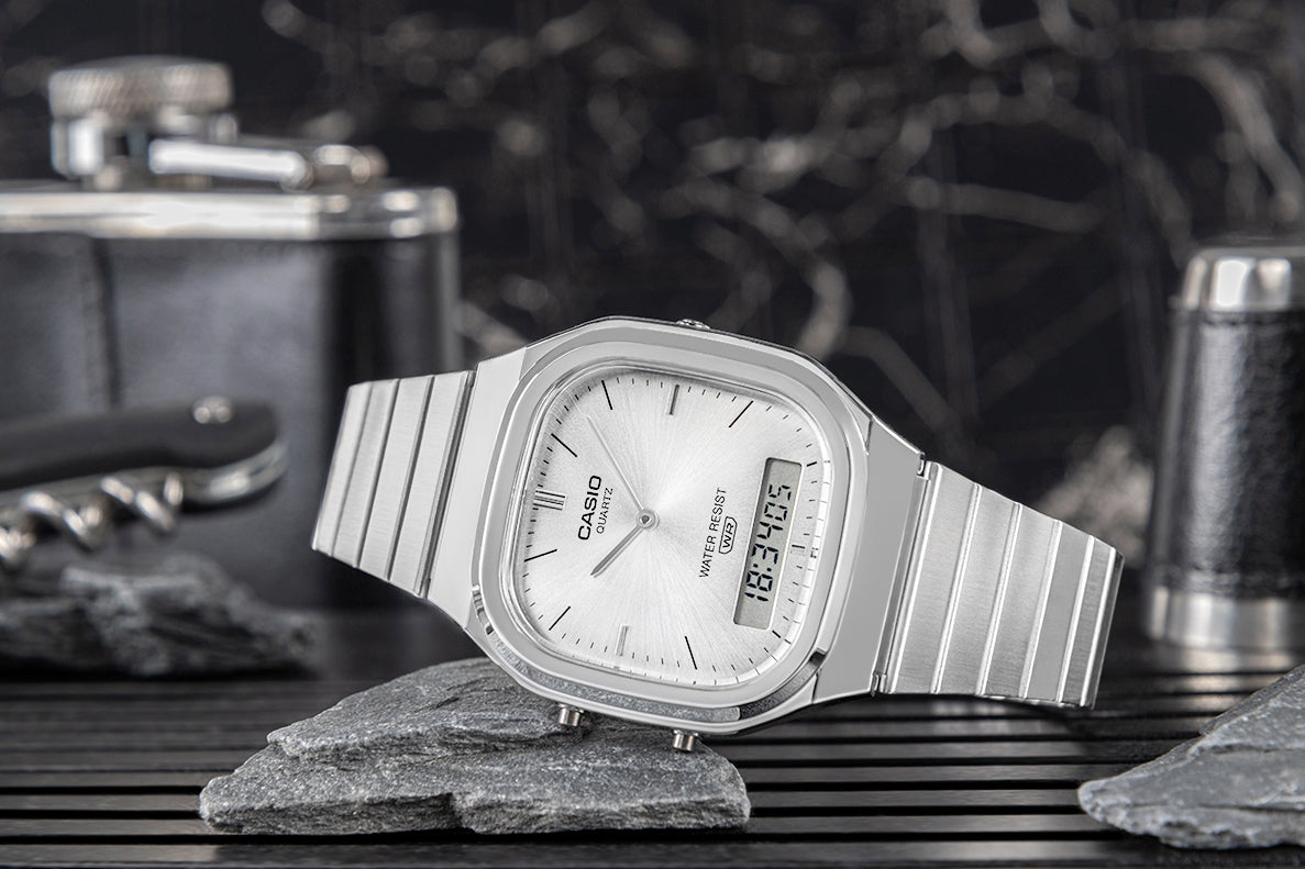 Zegarek Męski CASIO VINTAGE AQ-240E-7AEF + BOX – zdjęcie 6