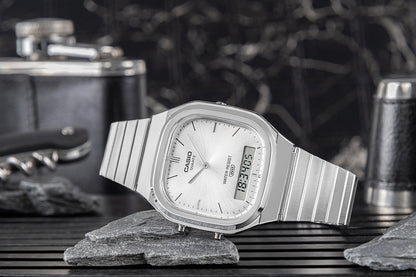 Zegarek Męski CASIO VINTAGE AQ-240E-7AEF + BOX – zdjęcie 6