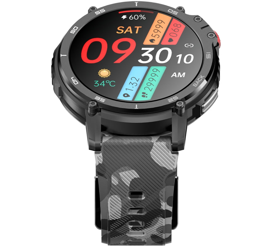 Smartwatch Męski RUBICON RNCF08 Black/Moro SMARUB232 – zdjęcie 6