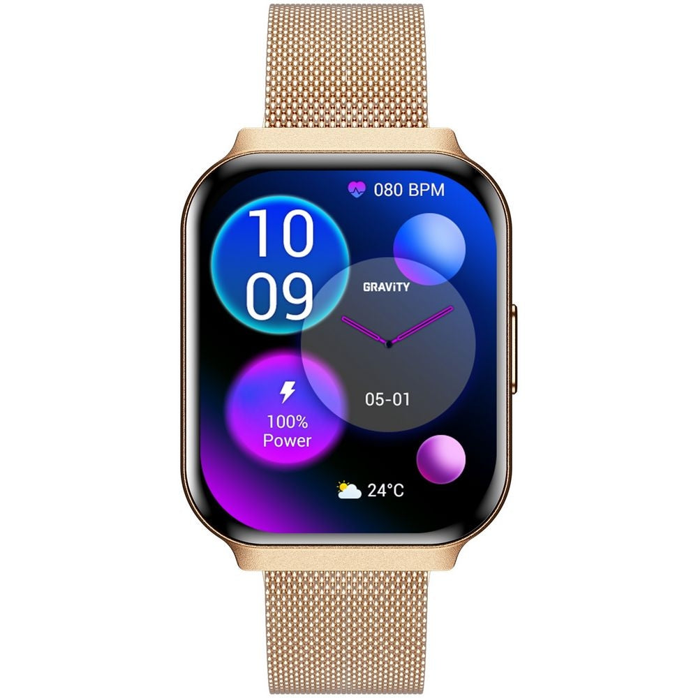 Smartwatch Gravity Różowe Złoto Pasek + Bransoleta GT44-1 – zdjęcie 6