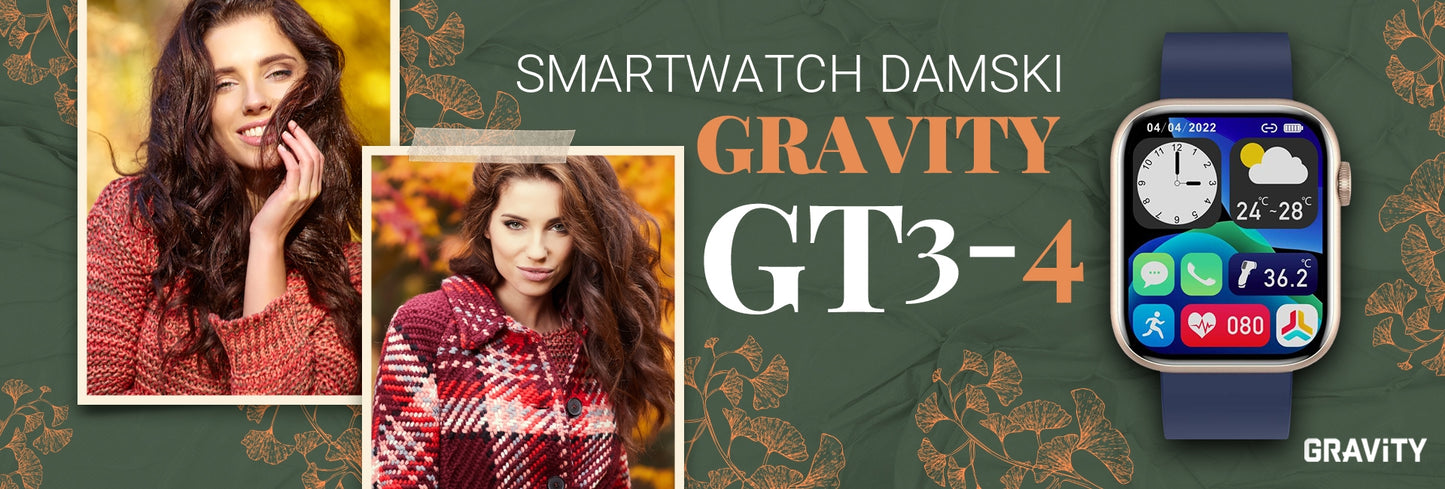 Smartwatch Damski Gravity GT3-4 Różowo-Granatowy – zdjęcie 5
