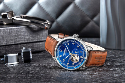 Zegarek Męski ZEPPELIN Méditerranée Open Heart Automatic 9666-3 + BOX – zdjęcie 6