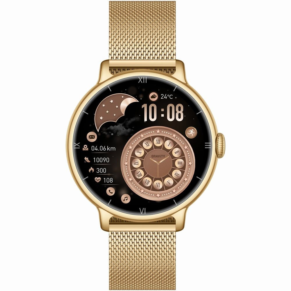 Smartwatch Gravity Złoty Pasek + Bransoleta GT33-1 – zdjęcie 6
