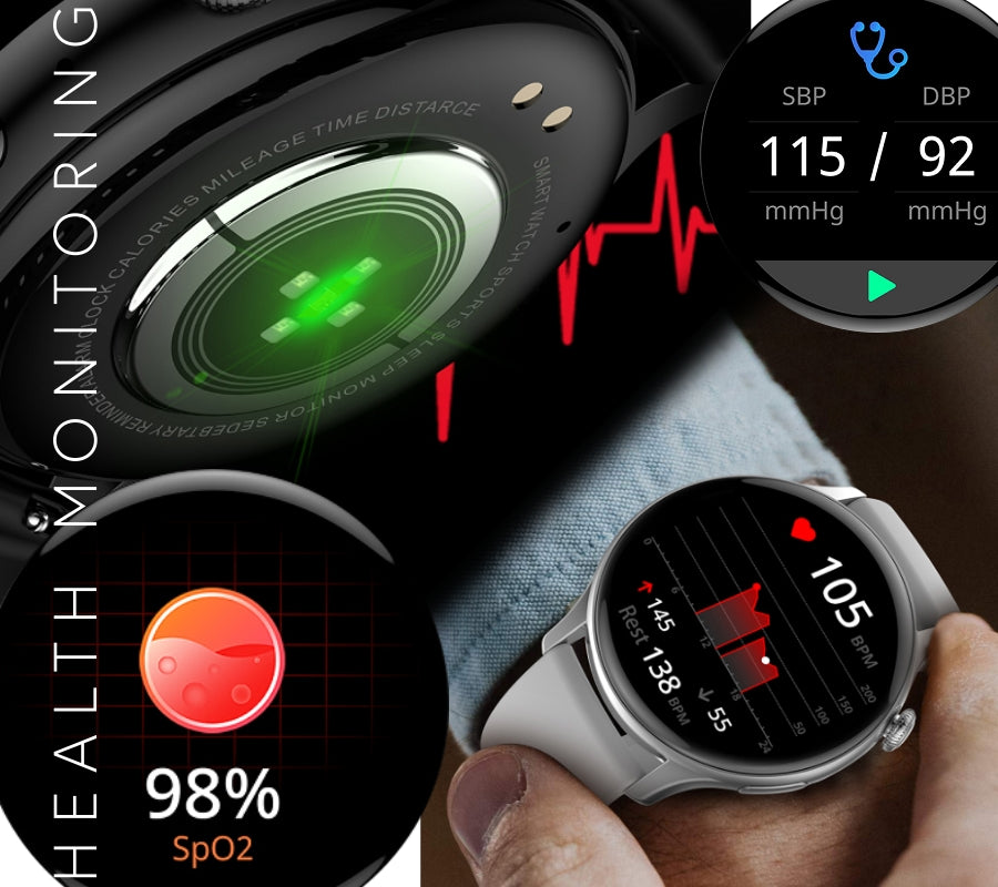 Smartwatch Damski RUBICON RNCF10 Silver/Grey SMARUB238 – zdjęcie 6