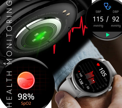 Smartwatch Damski RUBICON RNCF10 Silver/Grey SMARUB238 – zdjęcie 6