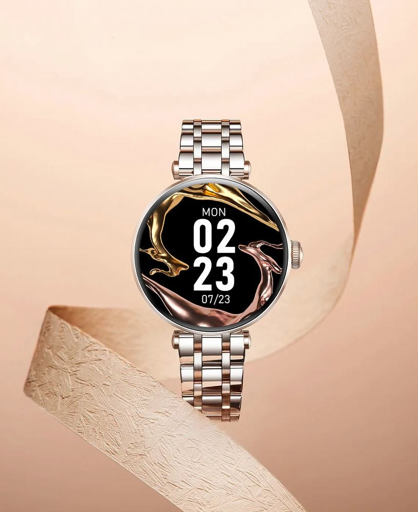 Smartwatch Gravity Różowe Złoto-srebrny Różowy 2 Paski GT26-4 – zdjęcie 6