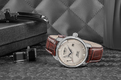 Zegarek Męski ZEPPELIN Atlantic Automatic Power Reserve  8462-5 + BOX – zdjęcie 6