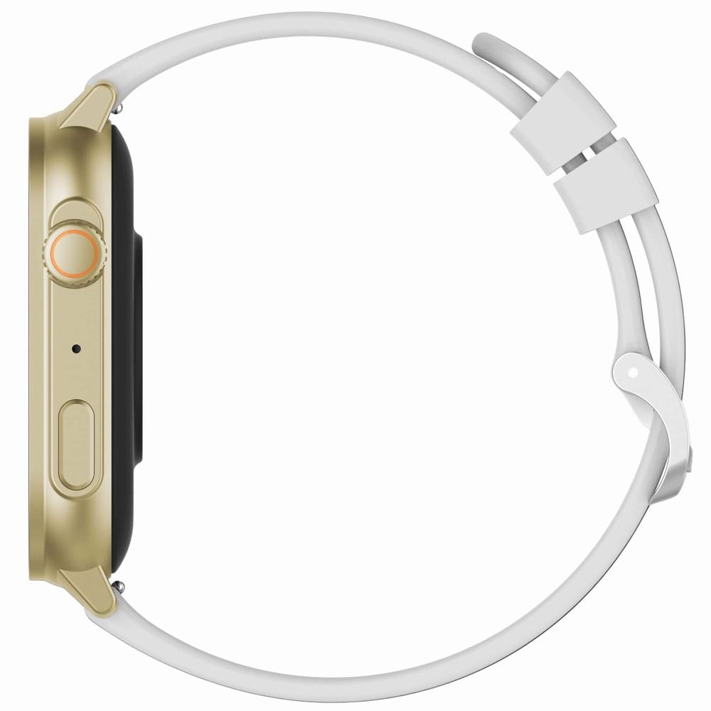 Smartwatch Damski GRAVITY GT15-10 Biały Pasek Silikonowy + Złota Bransoleta – zdjęcie 6