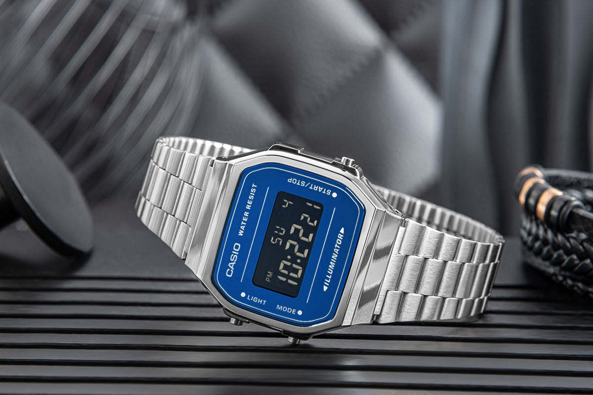 Zegarek Męski CASIO VINTAGE A168WEM-2BEF + BOX – zdjęcie 6