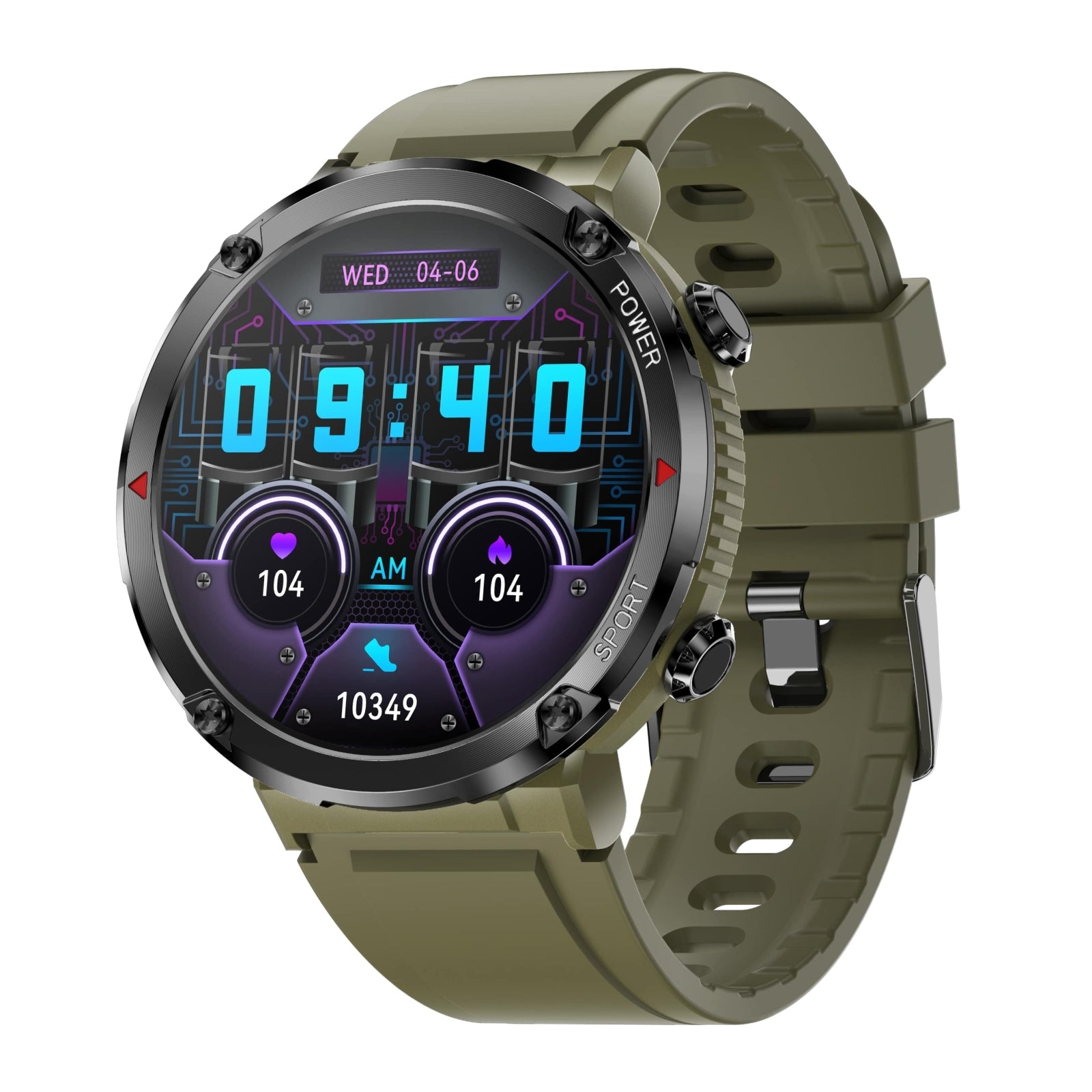 Smartwatch Gravity GT21-7 + Czarny Pasek Silikonowy – zdjęcie 2