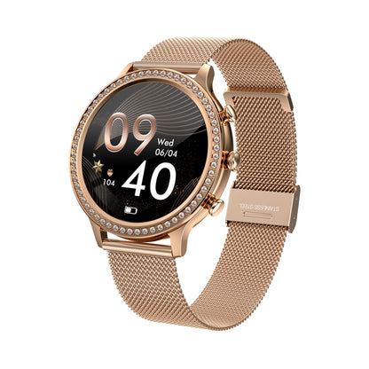 Smartwatch Damski VELTORI VT310-1 Złota Bransoleta + Różowy Pasek – zdjęcie 5