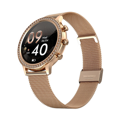 Smartwatch Damski VELTORI VT310-1 Złota Bransoleta + Różowy Pasek – zdjęcie 7