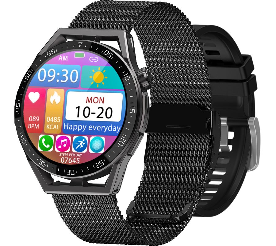 Smartwatch  Rubicon RNCE88-2 Czarny- Czarny Pasek Silikonowy + Czarna – zdjęcie 2