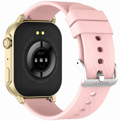 Smartwatch Gravity GT15-7 Różowy Pasek Silikonowy + Złota Bransoleta – zdjęcie 8