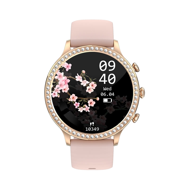 Smartwatch Damski VELTORI VT310-1 Złota Bransoleta + Różowy Pasek – zdjęcie 10